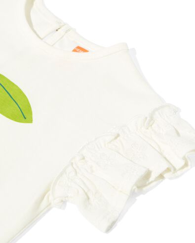 t-shirt b&eacute;b&eacute; citron blanc cass&eacute; - 33046350OFFWHITE - HEMA