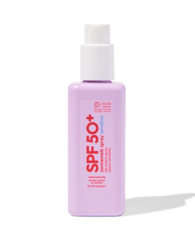 zonnebrandspray gevoelige huid SPF50+ 200ml - 11630017 - HEMA