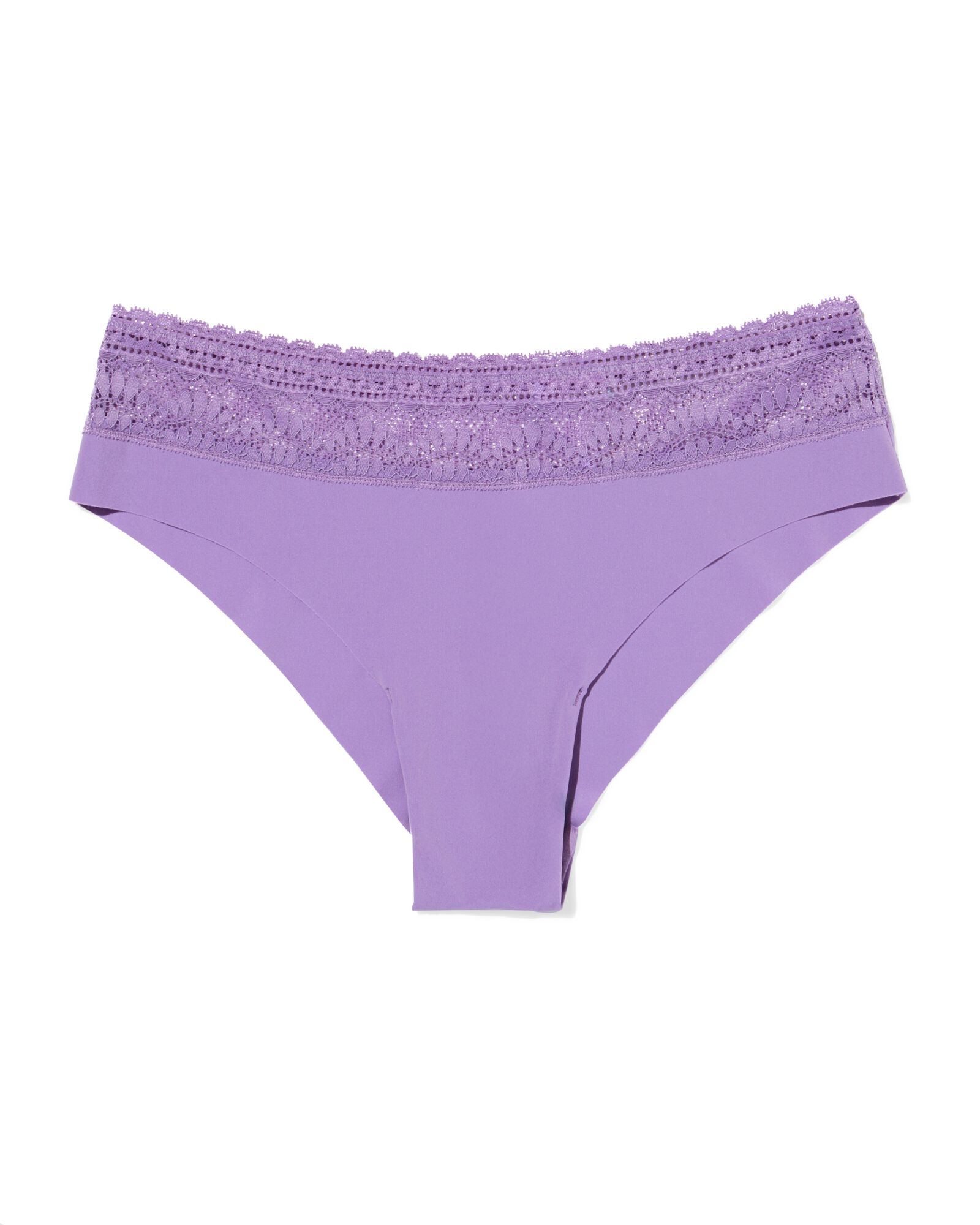slip br&eacute;silien femme microfibre avec ceinture en dentelle violet clair violet clair - 19641455LIGHTPURPLE - HEMA