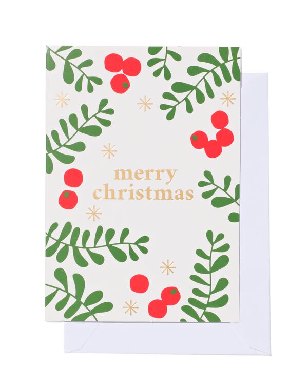 10er-Pack Weihnachtskarten, mit Umschlag, 13.5 x 9.5 cm - 25340062 - HEMA