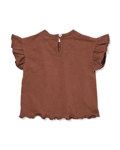 t-shirt b&eacute;b&eacute; jersey fleurs marron marron - 33089770BROWN - HEMA