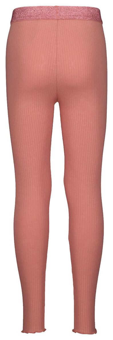 Kinder-Leggings, gerippt rosa - 1000026197 - HEMA
