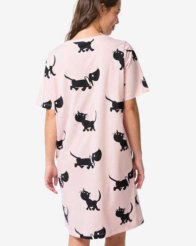 Takkie damesnachthemd jersey lichtroze lichtroze - 23401265LIGHTPINK - HEMA