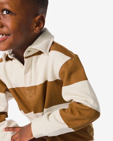 kindersweater strepen bruin 86/92 - 30778915 - HEMA