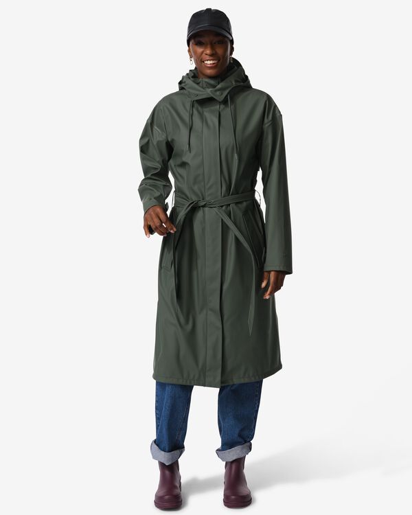 imperm&eacute;able femme vert vert - 34450510GREEN - HEMA