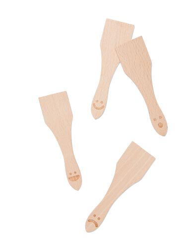 4 spatules en bois pour gourmet - 80890032 - HEMA