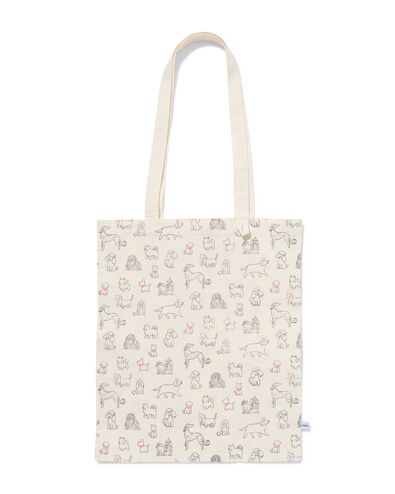 sac en toile 42x36cm dessin de chiens enroulable - 61104416 - HEMA