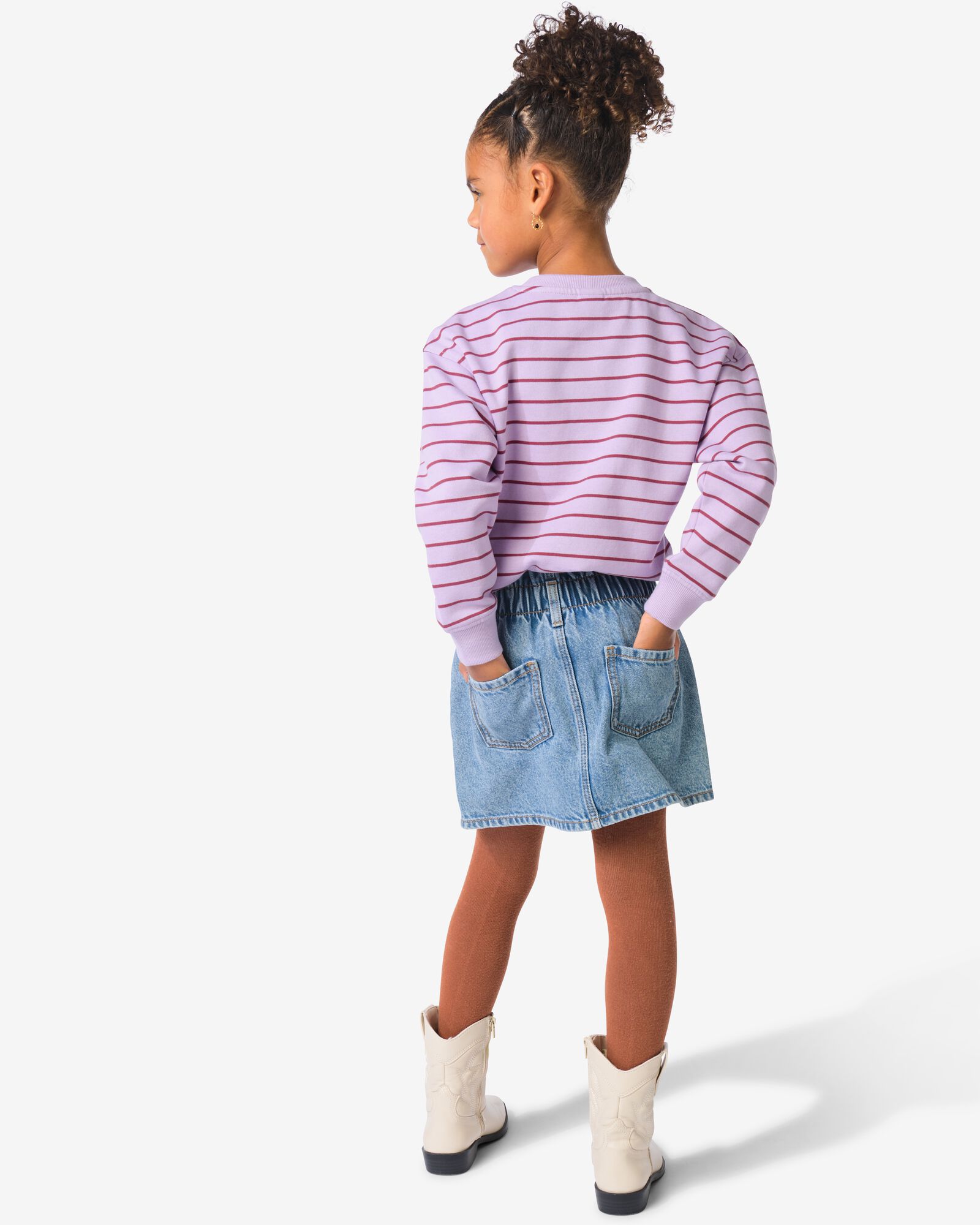 kinderrok bloemen lichtblauw lichtblauw - 30839511LIGHTBLUE - HEMA