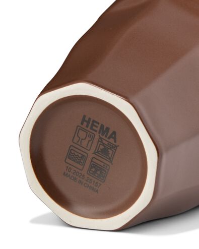 tasse &agrave; caf&eacute; 250 ml Mirabeau fa&iuml;ence marron fonc&eacute; - 80660329 - HEMA