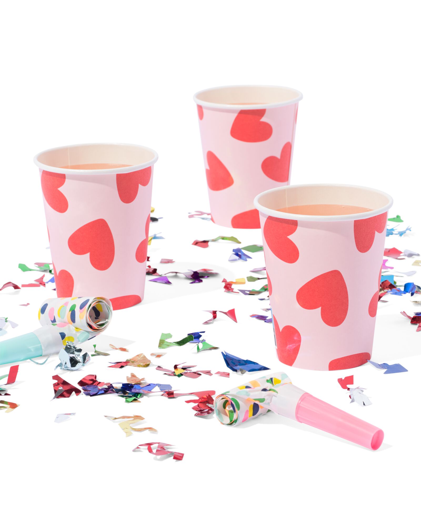 beker hartjes 8 stuks - 14250064 - HEMA