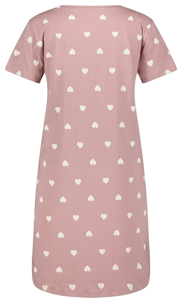 Damen-Nachthemd, Baumwolle rosa - 1000026650 - HEMA