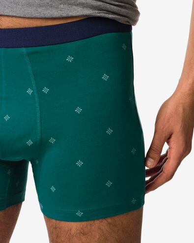 herenboxer strepen - 3 stuks groen groen - 19168300GREEN - HEMA