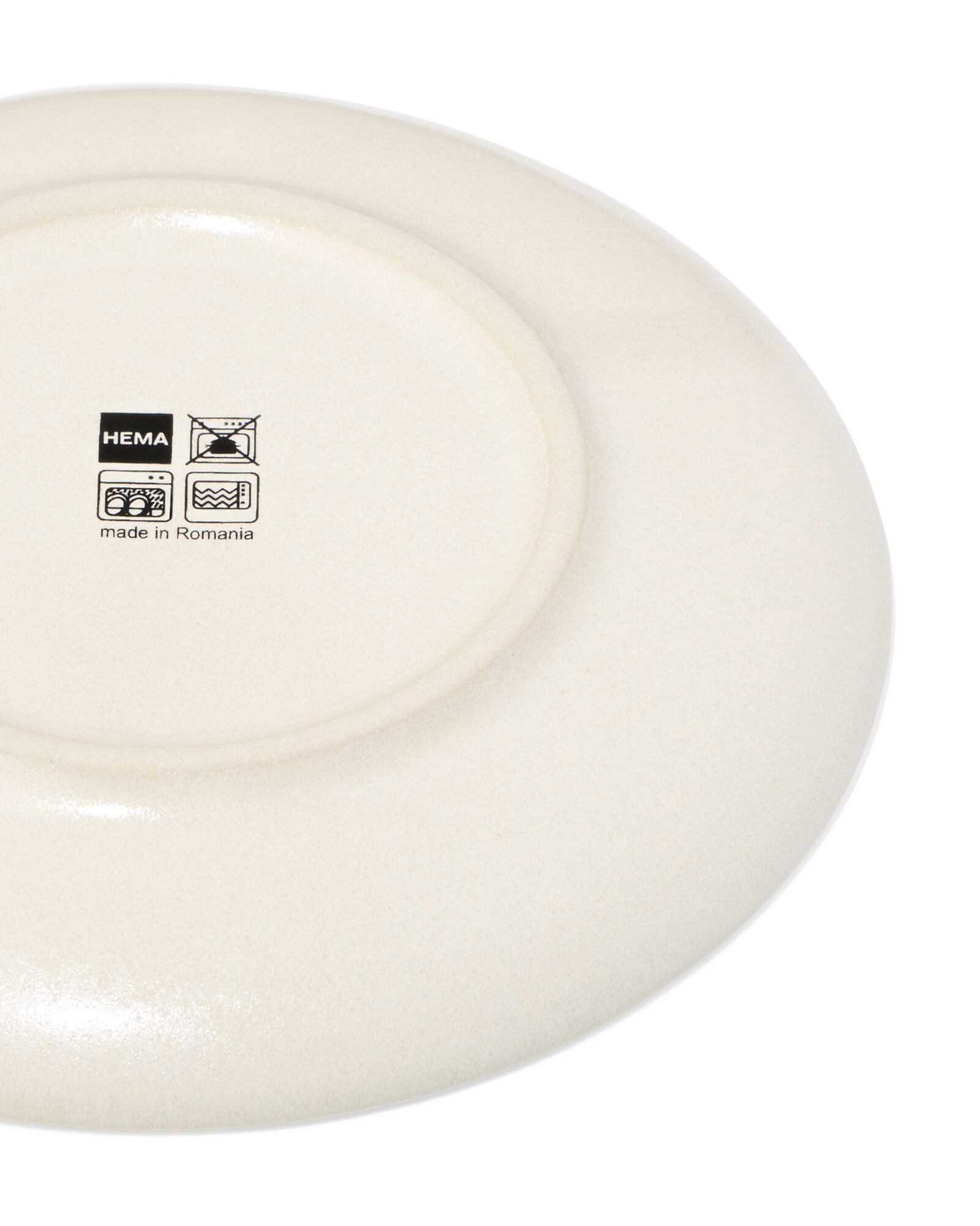 gebaksbord &Oslash;16cm PUUR reactief glazuur gebroken wit  - 9650141 - HEMA