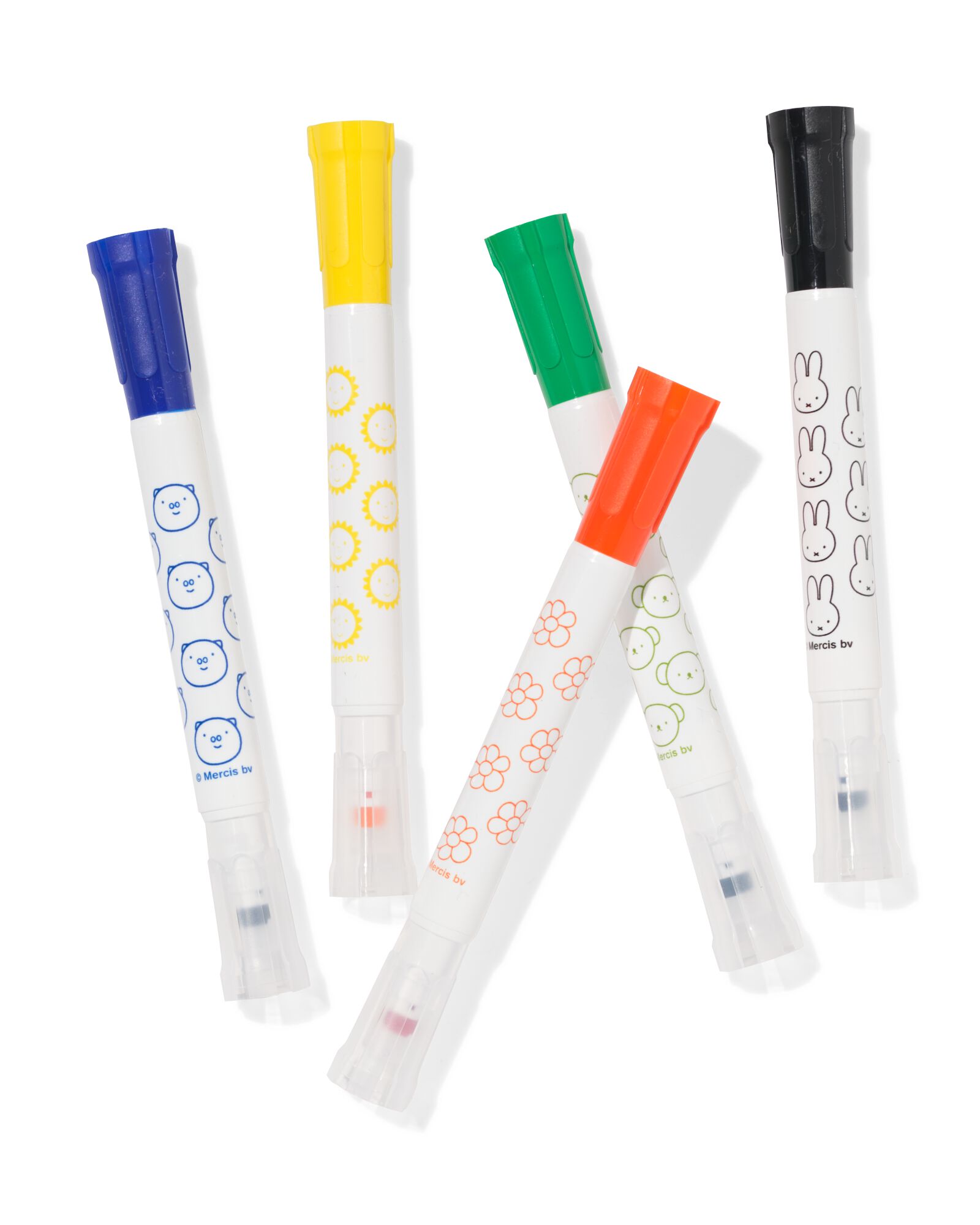 marqueurs &agrave; tampons Miffy - lot de 5 - 15900596 - HEMA