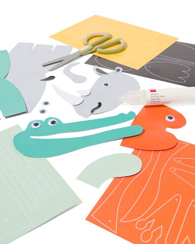 Bastelset f&uuml;r 5 Tiere - 15920217 - HEMA