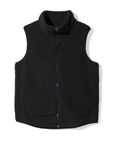 Damen-Sherpa-Bodywarmer schwarz - 36050215BLACK - HEMA