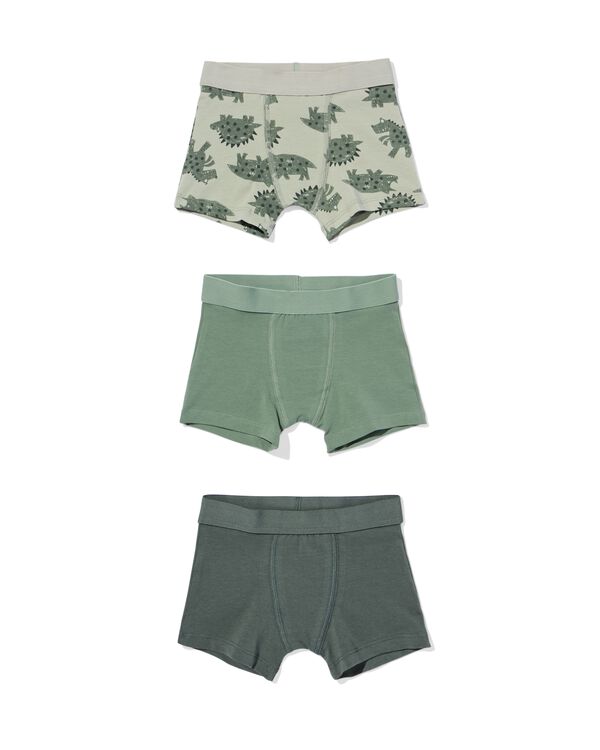 boxer enfant dinosaure - 3 pi&egrave;ces vert vert - 19201440GREEN - HEMA