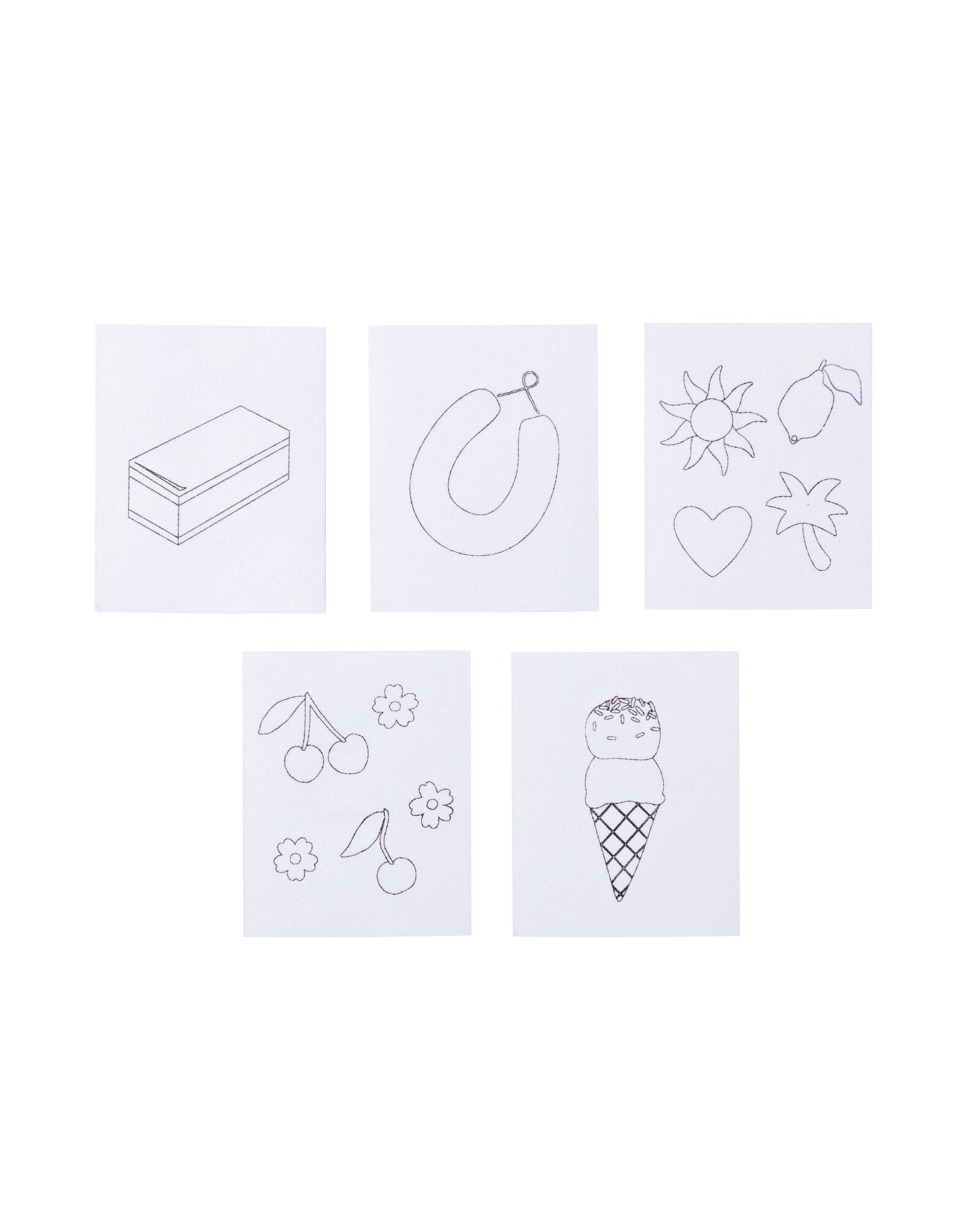 Wasserl&ouml;sliche Stickmuster &ndash; 5 St&uuml;ck - 60702847 - HEMA