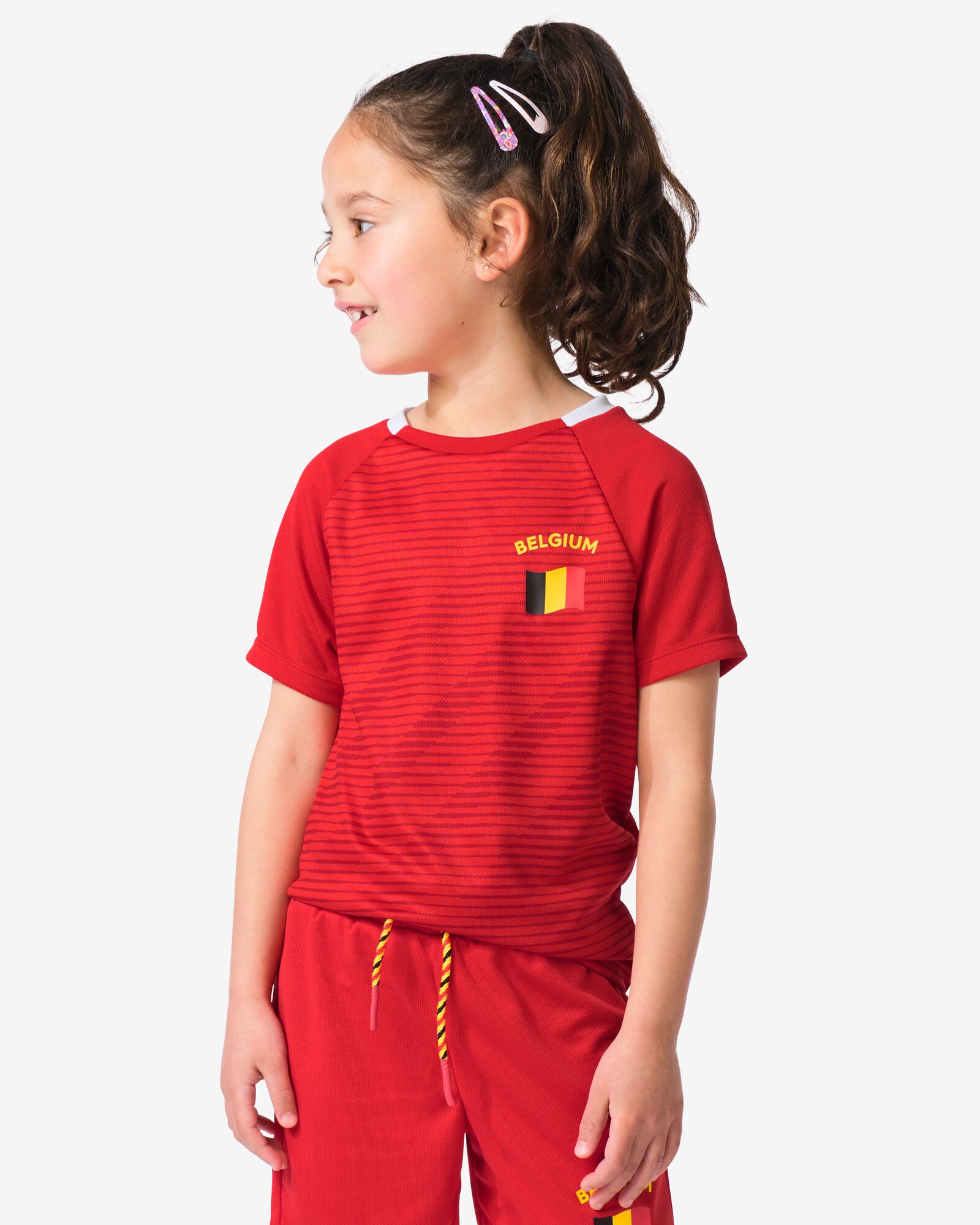 kinder T-shirt rood rood - 30602240RED - HEMA