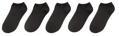 5 paires de socquettes homme noir 43/46 - 4199238 - HEMA