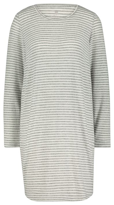 chemise de nuit femme gris chiné S - 23420961 - HEMA