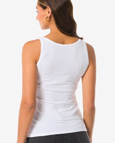 d&eacute;bardeur femme coton biologique blanc - 1000004702 - HEMA
