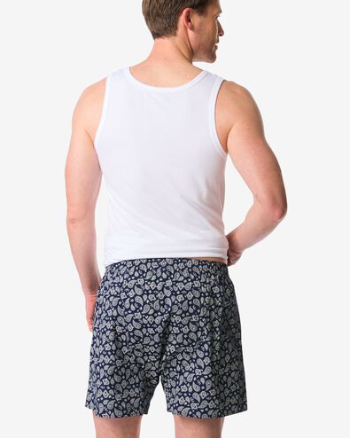 losse herenboxer paisley middenblauw middenblauw - 19190140MIDBLUE - HEMA