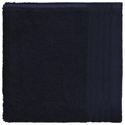 essuie-mains 50x50 coton bleu foncé - 5410127 - HEMA