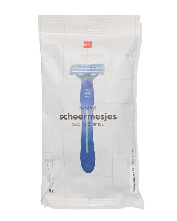 scheermesjes 3-blad - 8 stuks - 11937002 - HEMA