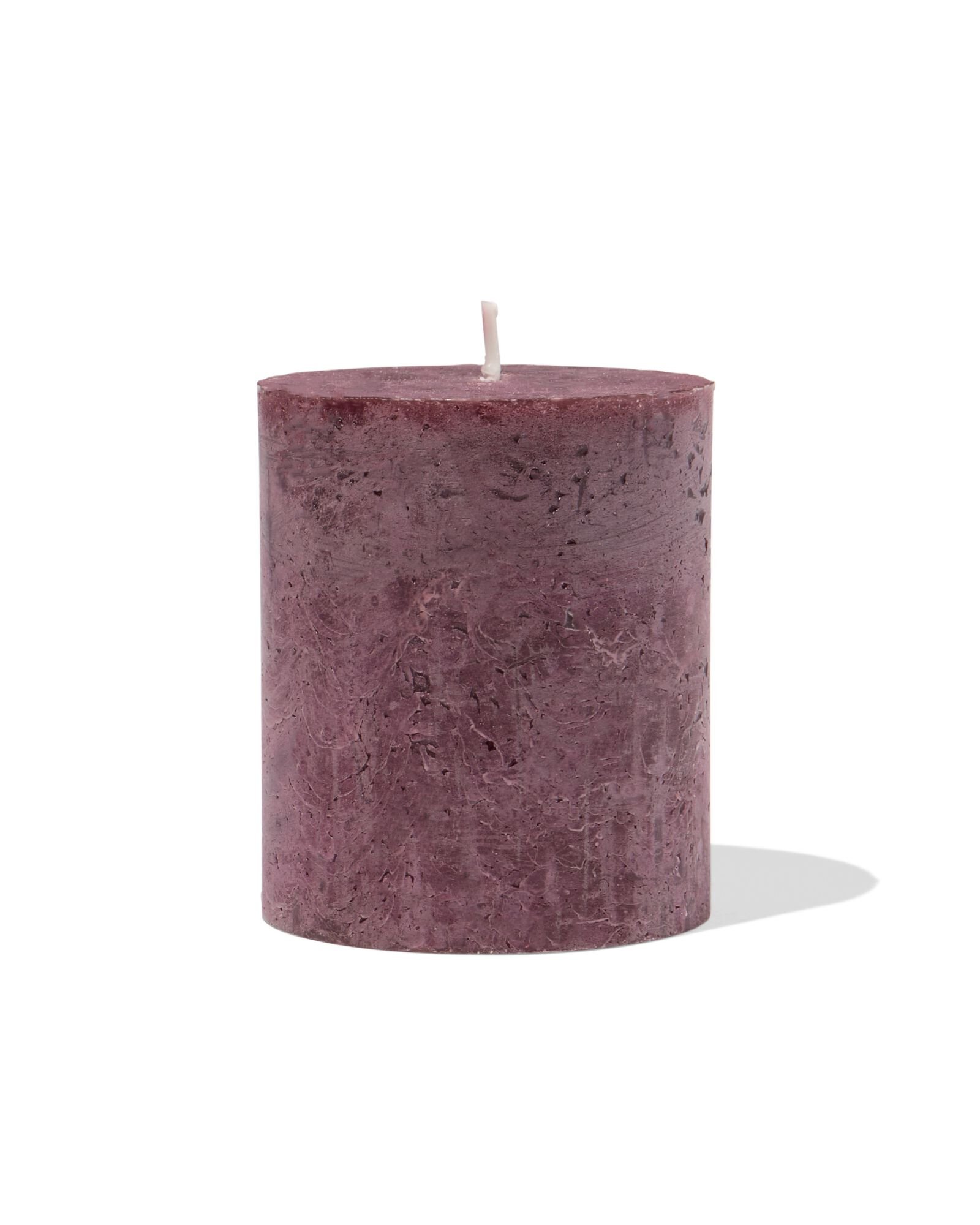 bougie rustique Ø7x8cm brun foncé marron foncé 7 x 8 - 13504068 - HEMA