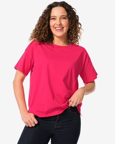 t-shirt femme Daisy rose XL - 36262754 - HEMA