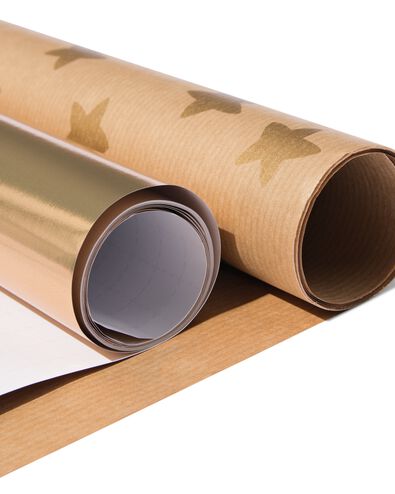papier d'emballage 70x200 &eacute;toiles - 2 pcs. - 25710087 - HEMA