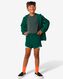 pantalon de sport court enfant avec legging vert foncé 158/164 - 36090455 - HEMA