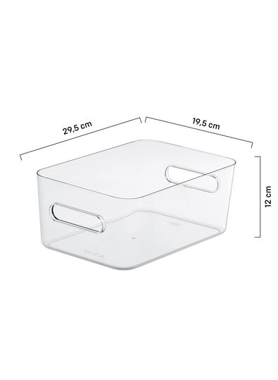 Ordnungsbox Helsinki, 20 x 29 x 11 cm, transparent 20 x 29 x 11 Helsinki - 39821145 - HEMA