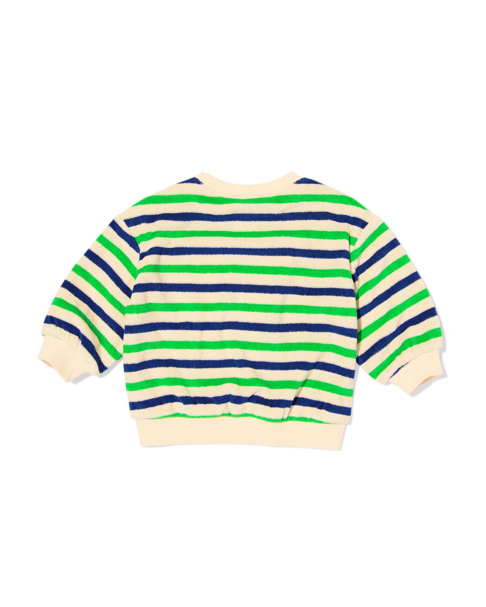 Babypullover aus Frottee, gestreift ecru ecru - 33175670ECRU - HEMA