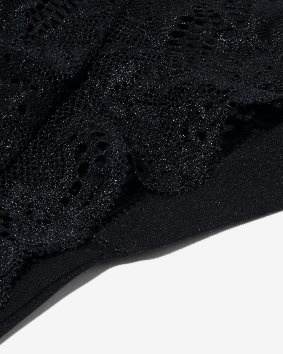 string femme micro en dentelle noir noir - 1000018625 - HEMA