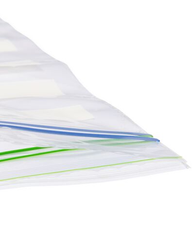 20 sacs refermables 1L avec zips et fond - 20510086 - HEMA