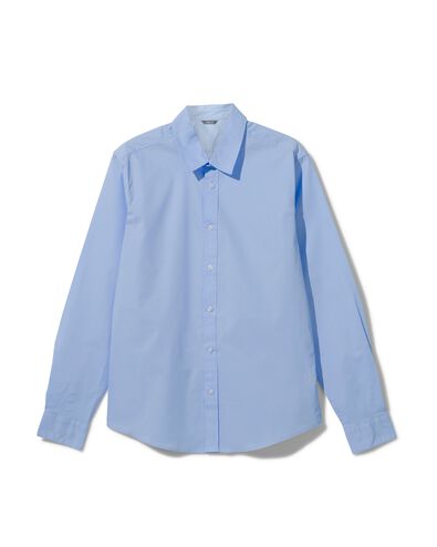 chemise homme coton avec stretch bleu clair L - 2100722 - HEMA