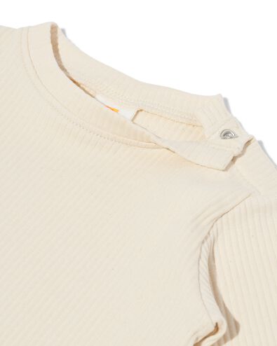 Baby-T-Shirt mit Rippenstruktur &ndash; 2 St&uuml;ck grau - 33148970GREY - HEMA