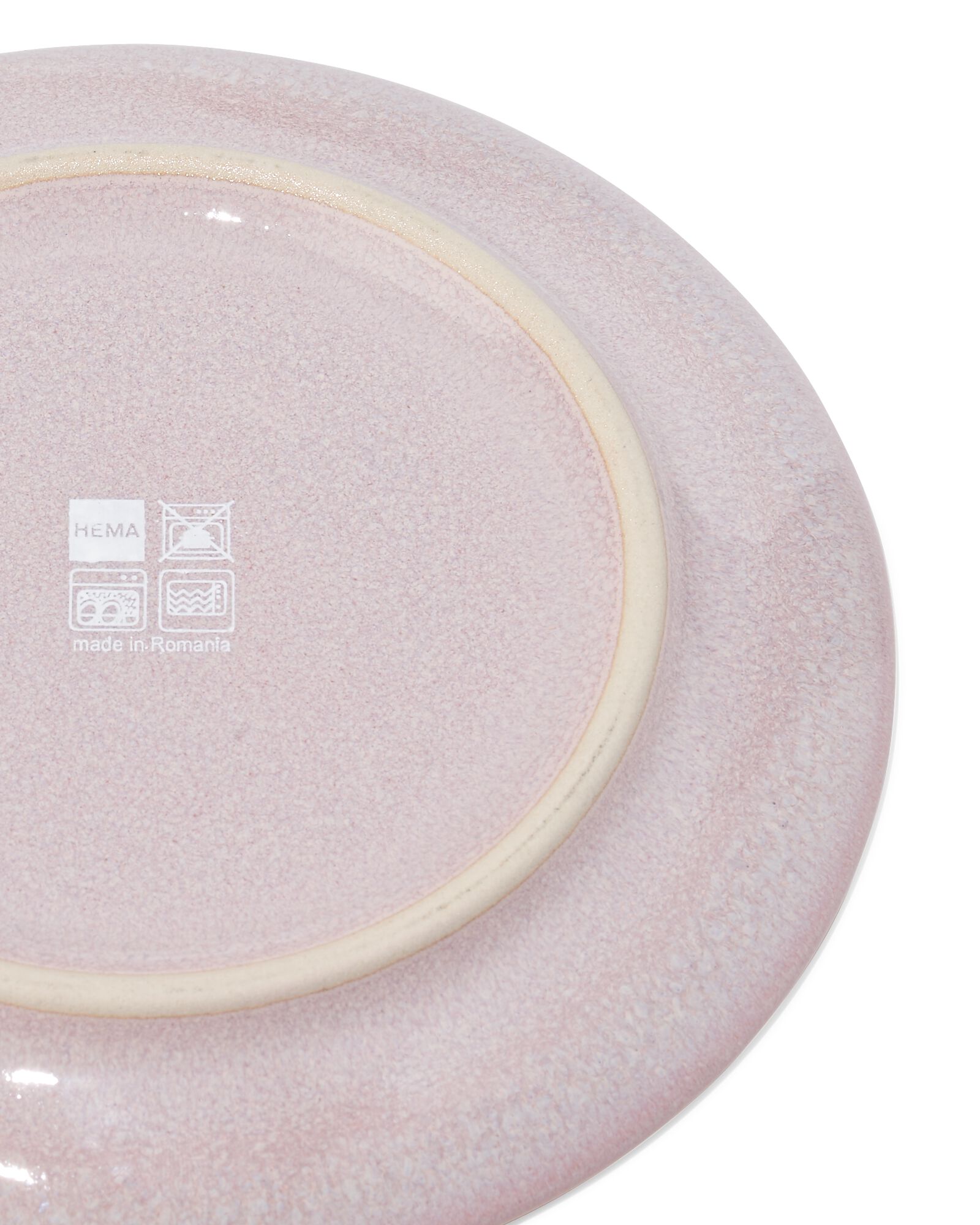 assiette &agrave; g&acirc;teau &Oslash; 16 cm Monaco &eacute;mail r&eacute;actif rose - 9650221 - HEMA