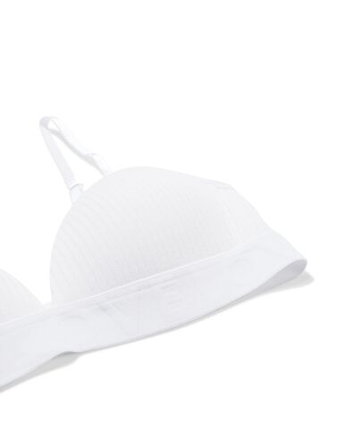 voorgevormde bh zonder beugel wit wit - 21900117WHITE - HEMA