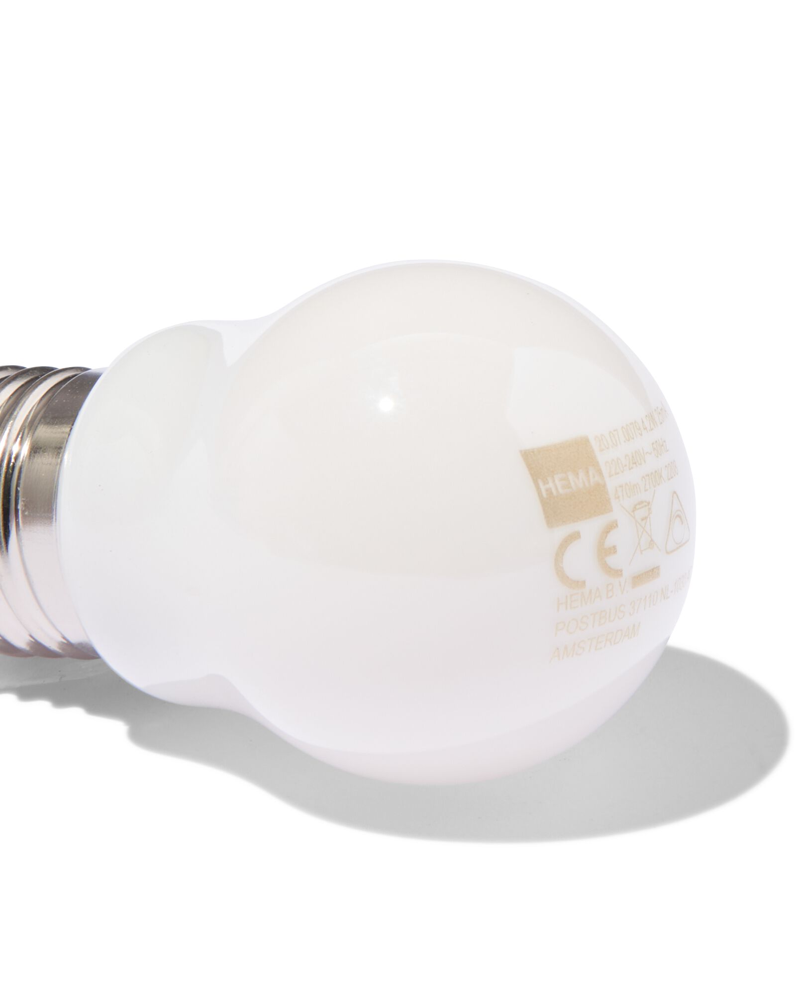 LED-Lampe, satiniertes Glas, E27, 4.2 W, 470 lm, dimmbar, Kugellampe - HEMA | Alle Lampen