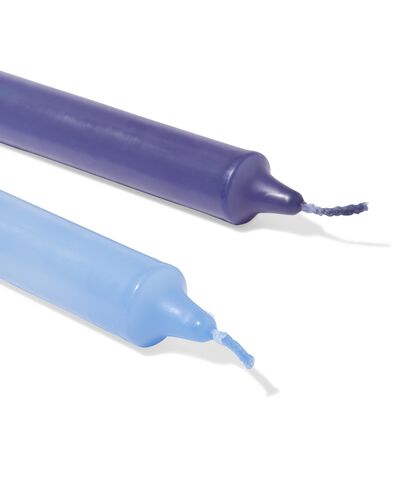 bougies longues ⌀2,2x25cm d&eacute;grad&eacute; de couleurs bleu - 2 pi&egrave;ces - 13506131 - HEMA