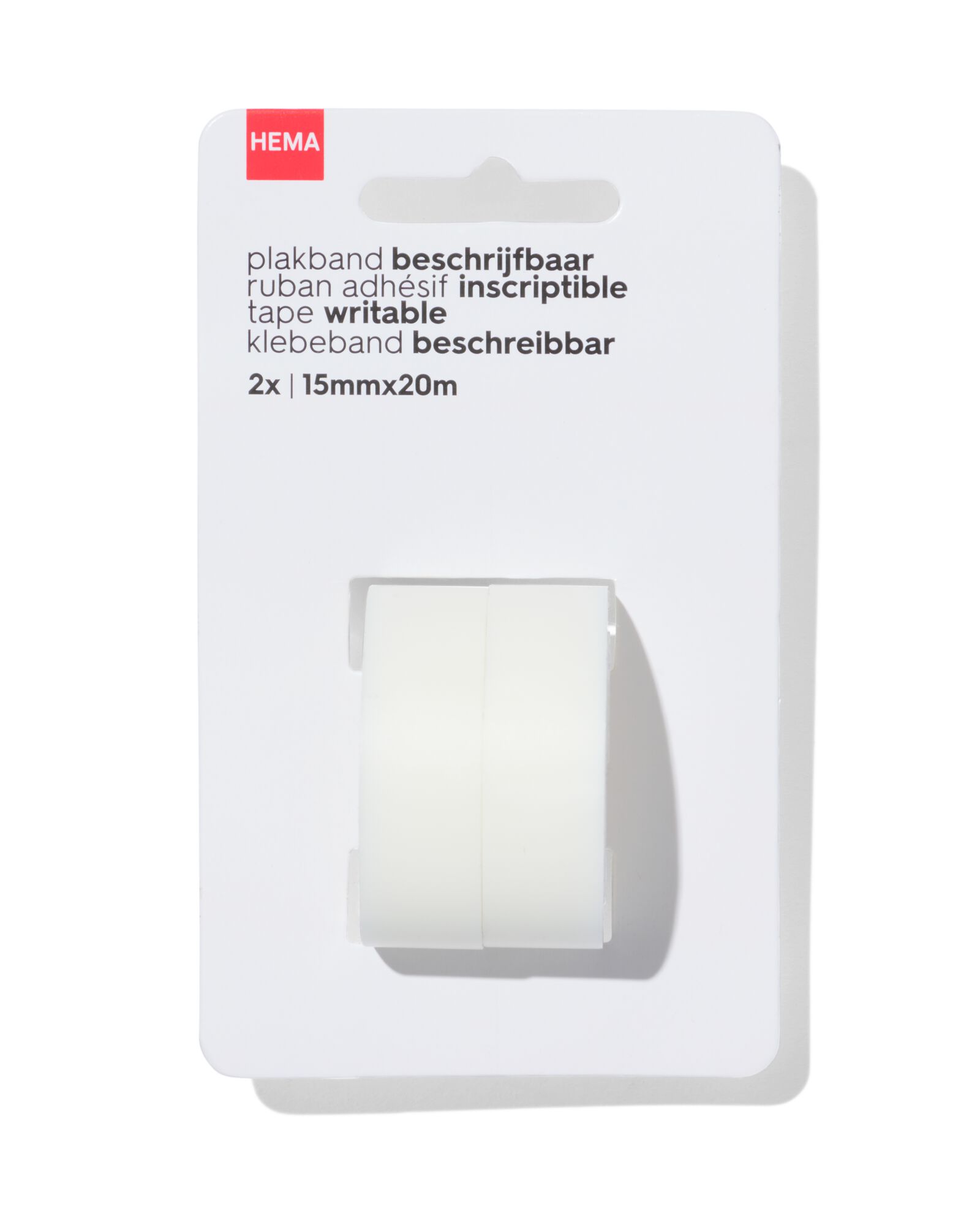 2er-Pack beschreibbares Klebeband - 14820035 - HEMA