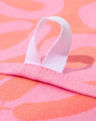 torchon 65x65 cm coton saucisses rose - 5440008 - HEMA