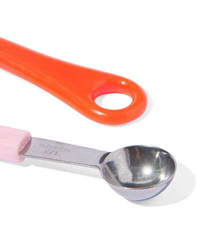 cuill&egrave;res &agrave; mesurer en acier inoxydable color&eacute; - 5 pi&egrave;ces - 80840054 - HEMA