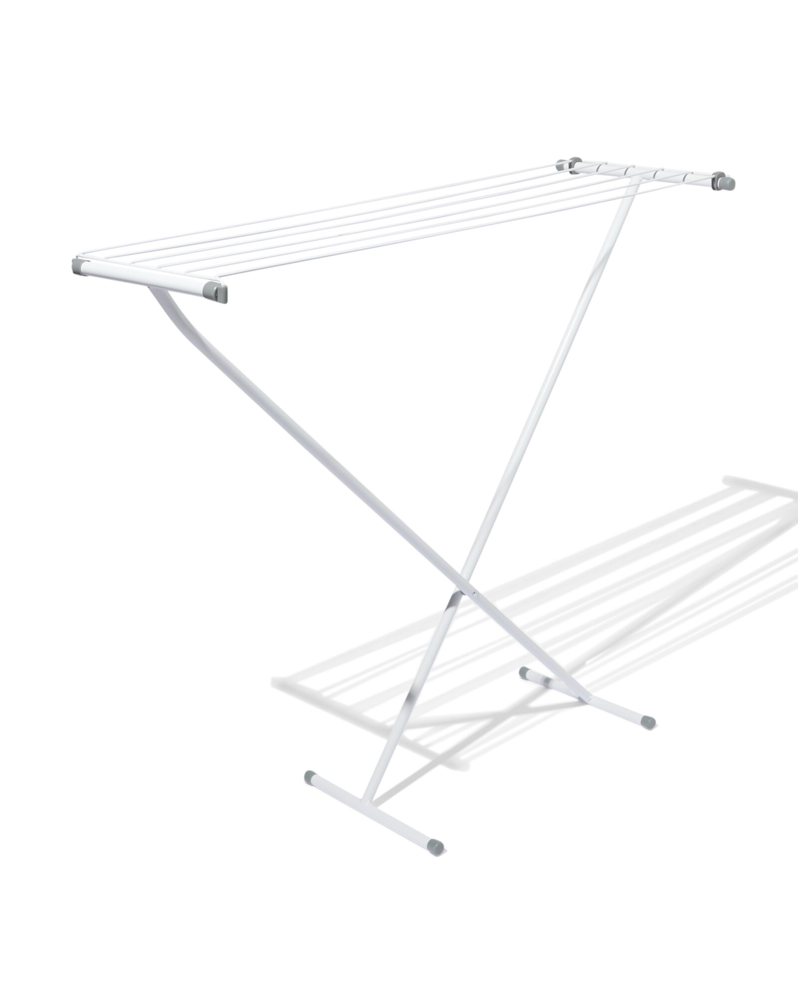 W&auml;schest&auml;nder 111 x 32 cm, schmal, Metall wei&szlig; - 20500226 - HEMA