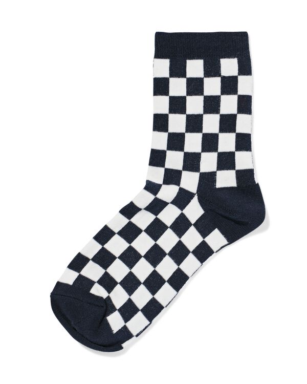 chaussettes femme carreaux bleu bleu - 4290480BLUE - HEMA