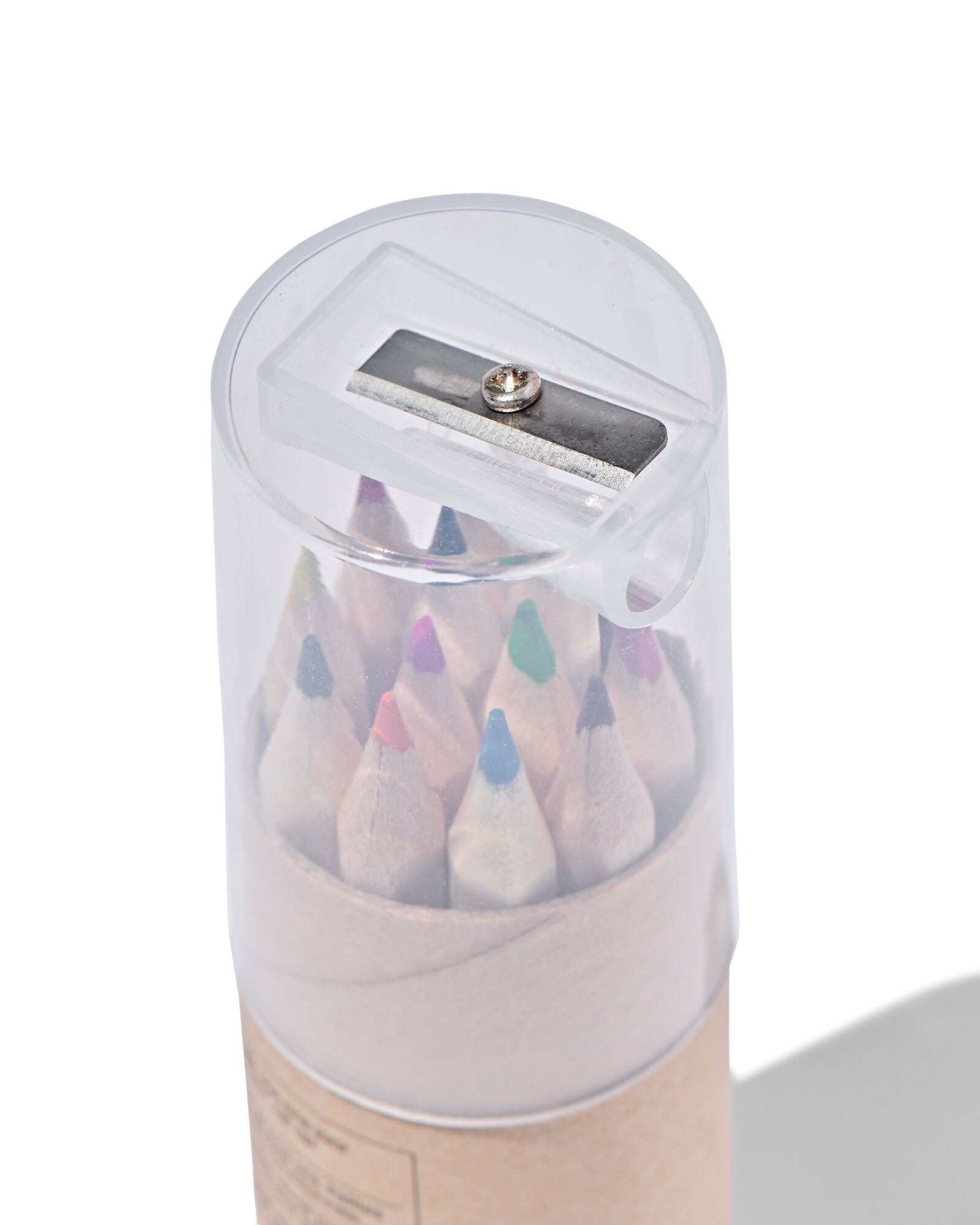 crayons de couleur dans un &eacute;tui avec taille-crayon - 15990262 - HEMA