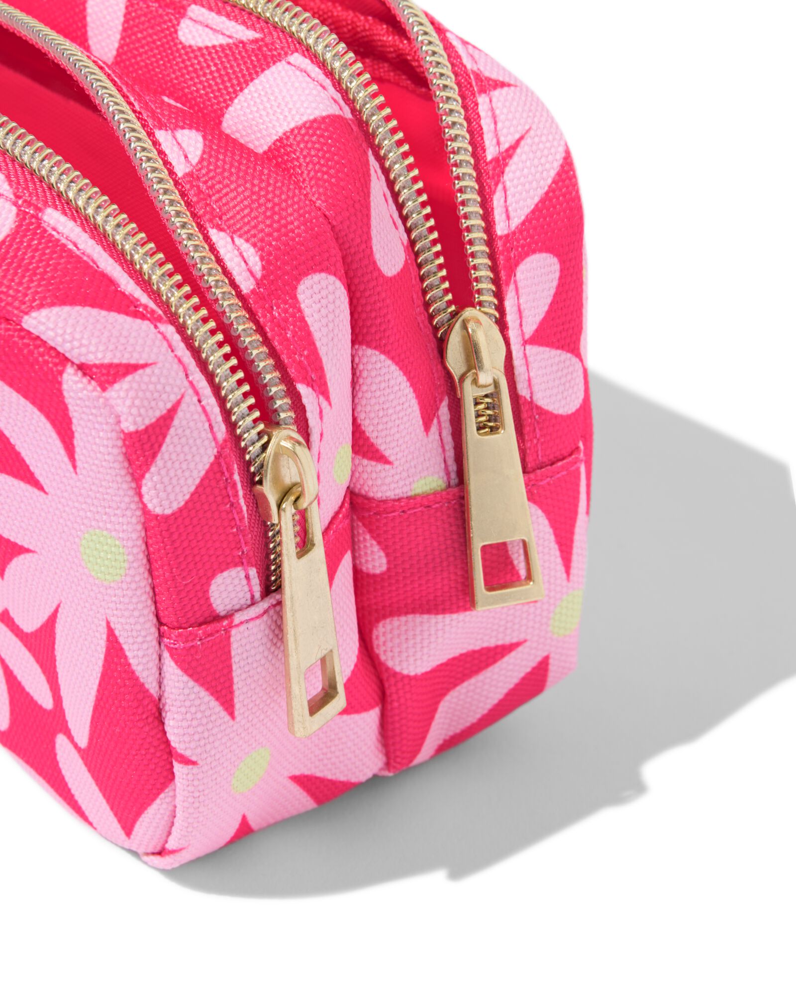 trousse à crayons à fleurs avec double fermeture éclair  - 14511015 - HEMA